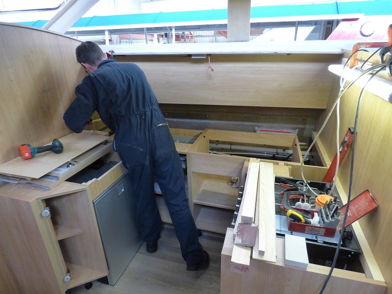 galley being fitted on fair entrepreneur