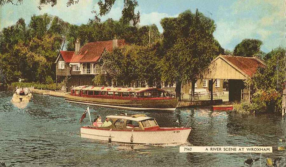 river scene at wroxham