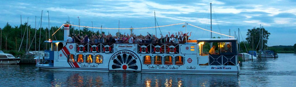 Evening Music Cruises on the Broads