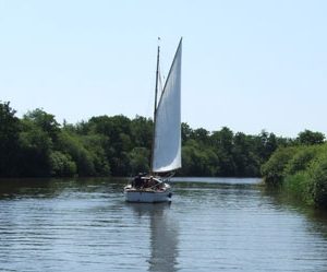 sail boat on the broads