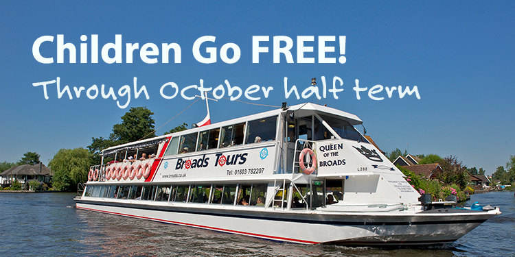 October Half Term, Kids Go FREE!